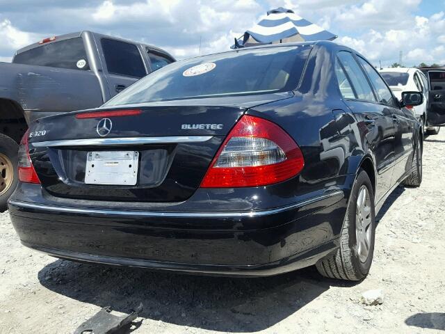 WDBUF22X87B157620 - 2007 MERCEDES-BENZ E 320 CDI BLACK photo 4