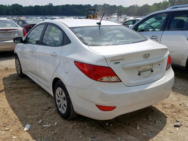 KMHCT4AE8HU173223 - 2017 HYUNDAI ACCENT SE WHITE photo 3