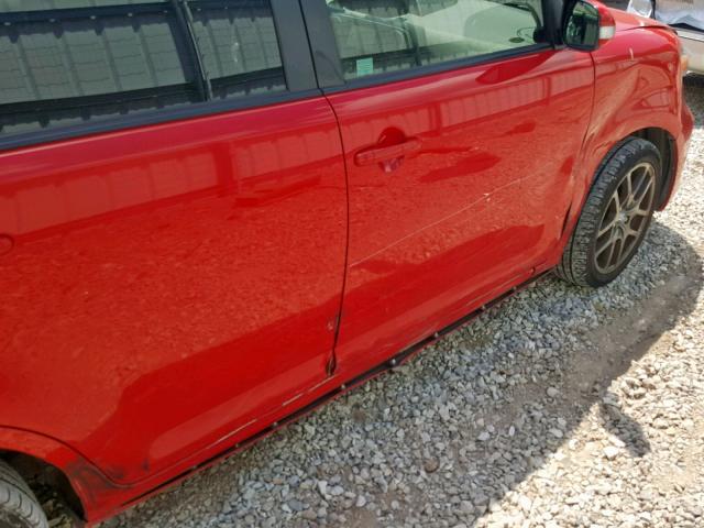 JTLZE4FE7EJ065016 - 2014 TOYOTA SCION XB Қызыл фото 9