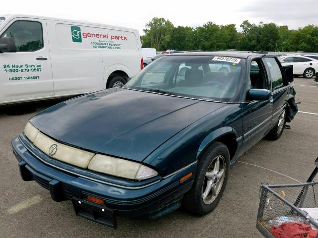 1G2WJ52M5RF343325 - 1994 PONTIAC GRAND PRIX GREEN photo 2