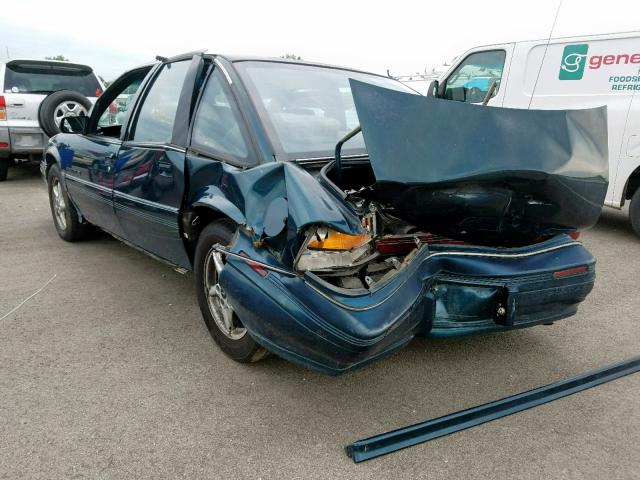 1G2WJ52M5RF343325 - 1994 PONTIAC GRAND PRIX GREEN photo 3