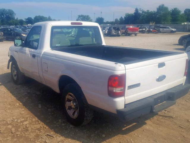 1FTYR10D58PB14452 - 2008 FORD RANGER WHITE photo 3