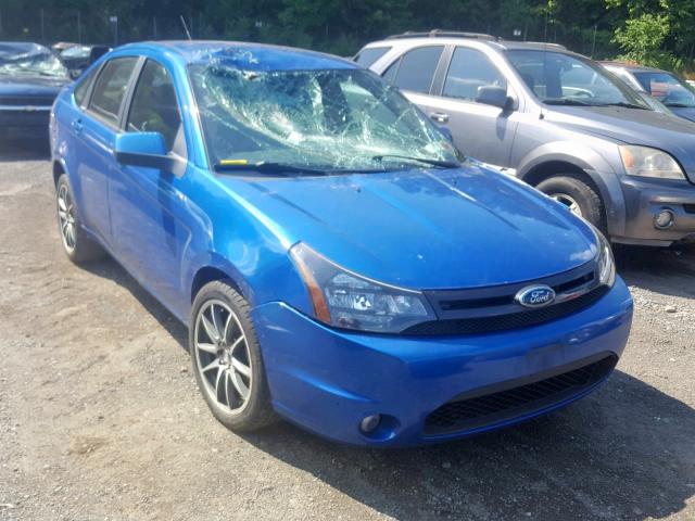 1FAHP3GN0AW169196 - 2010 FORD FOCUS SES BLUE photo 1