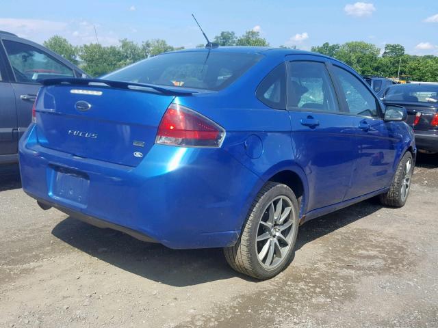 1FAHP3GN0AW169196 - 2010 FORD FOCUS SES BLUE photo 4