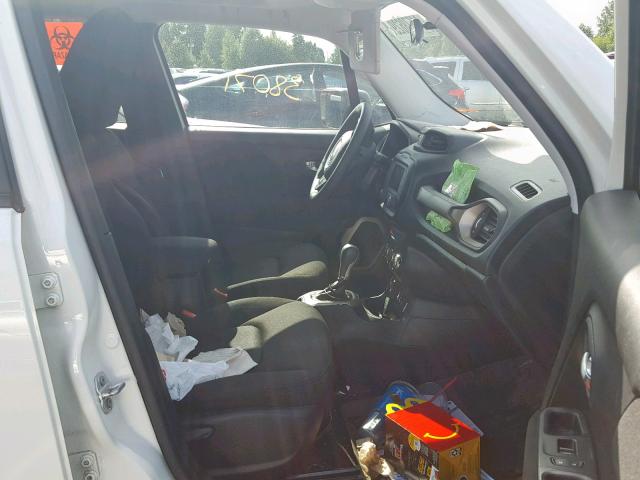 ZACCJBAB9HPE94693 - 2017 JEEP RENEGADE S თეთრი ფოტო 5