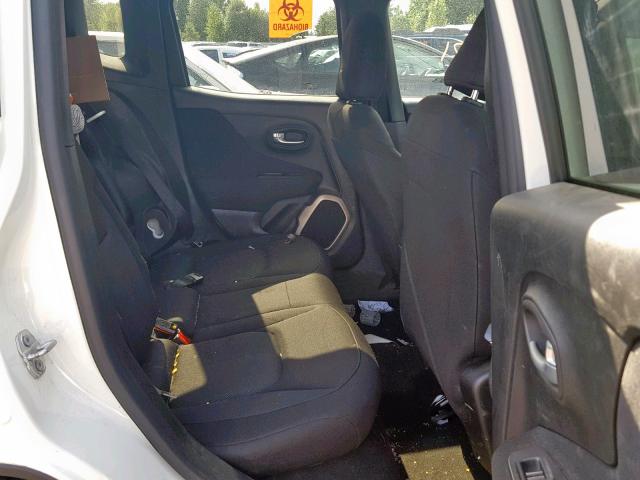 ZACCJBAB9HPE94693 - 2017 JEEP RENEGADE S თეთრი ფოტო 6