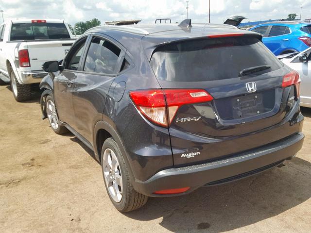 3CZRU6H77GM771136 - 2016 HONDA HR-V EXL BLACK photo 3