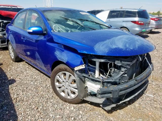 KNAFU4A28A5881084 - 2010 KIA FORTE EX BLUE photo 1