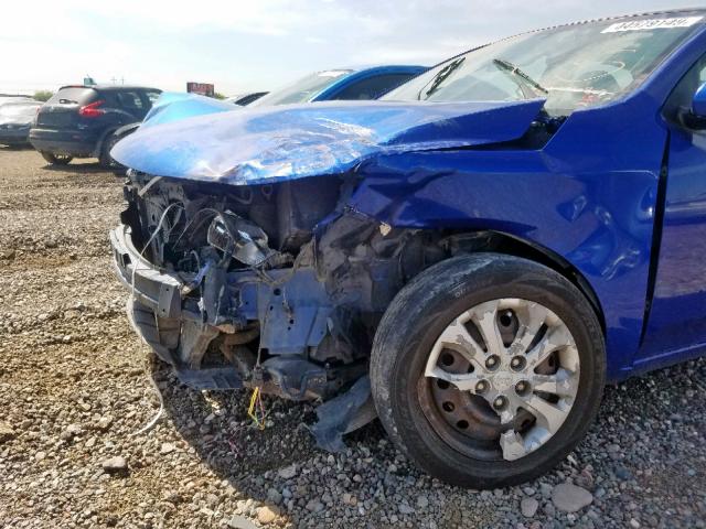 KNAFU4A28A5881084 - 2010 KIA FORTE EX BLUE photo 9