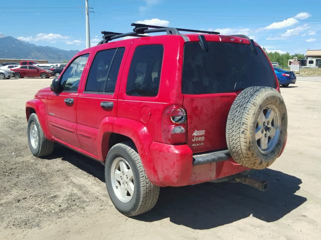 1J4GL58K04W299821 - 2004 JEEP LIBERTY LI RED photo 3