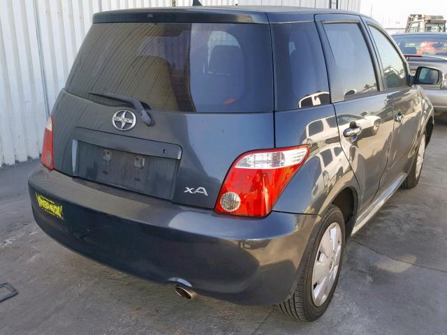 JTKKT624160162773 - 2006 TOYOTA SCION XA GRAY photo 4