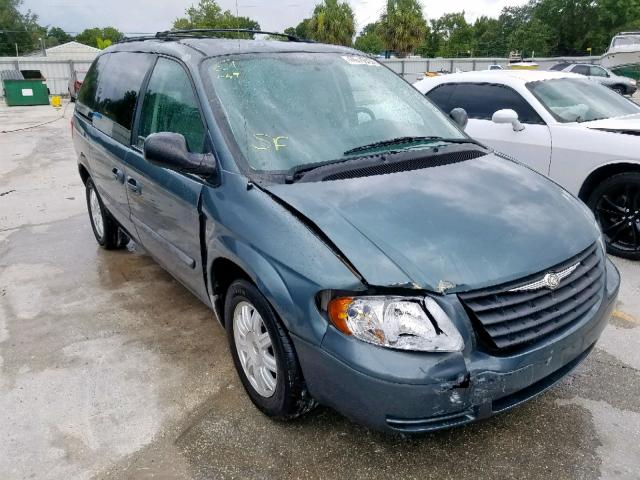 1A4GP45R26B753545 - 2006 CHRYSLER TOWN & COU TURQUOISE photo 1