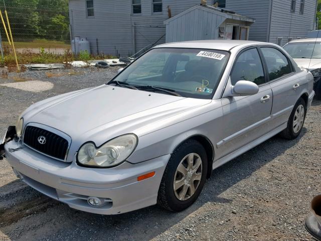 KMHWF25S14A008456 - 2004 HYUNDAI SONATA GL SILVER photo 2