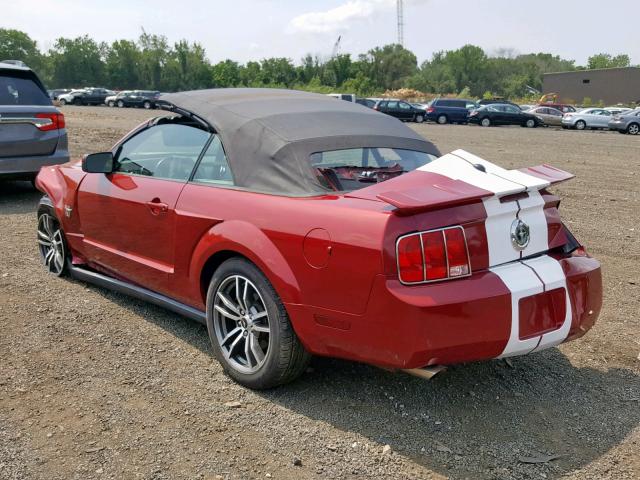 1ZVHT84N395111900 - 2009 FORD MUSTANG RED photo 3