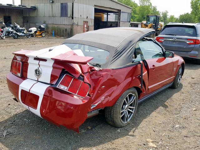 1ZVHT84N395111900 - 2009 FORD MUSTANG RED photo 4