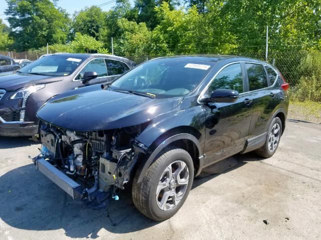 7FARW2H8XJE073217 - 2018 HONDA CR-V EXL BLACK photo 2