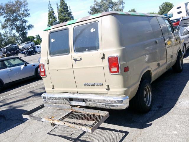 2B7HB21Y6KK323371 - 1989 DODGE RAM VAN B2 BROWN photo 4