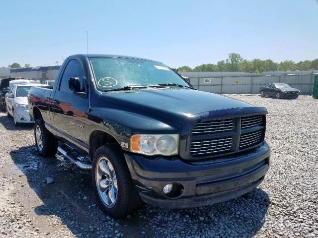 1D7HU16D33J639484 - 2003 DODGE RAM 1500 S BLACK photo 1