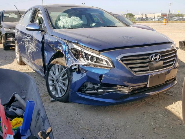 5NPE34AFXFH044428 - 2015 HYUNDAI SONATA SPO BLUE photo 1