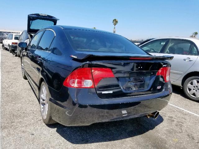 2HGFA555X7H709289 - 2007 HONDA CIVIC SI BLACK photo 3