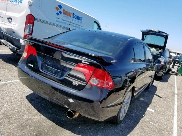 2HGFA555X7H709289 - 2007 HONDA CIVIC SI BLACK photo 4