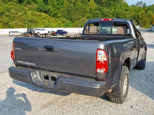 5TBJU32186S473563 - 2006 TOYOTA TUNDRA GRAY photo 4