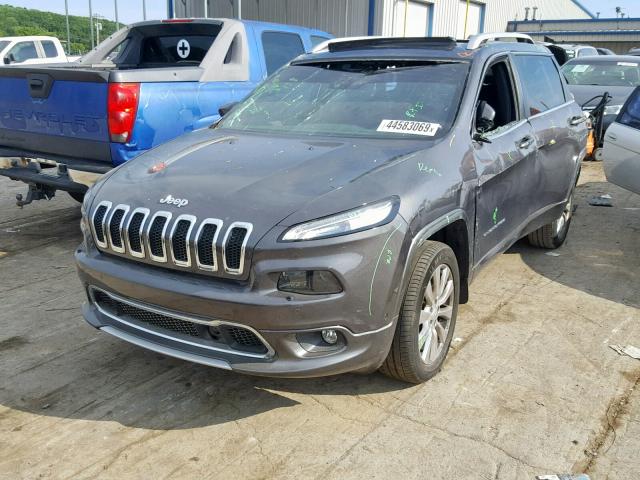 1C4PJMJU2JD591690 - 2018 JEEP CHEROKEE O GRAY photo 2