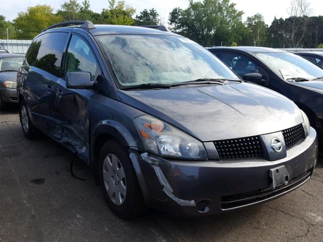 5N1BV28U66N107400 - 2006 NISSAN QUEST S GRAY photo 1