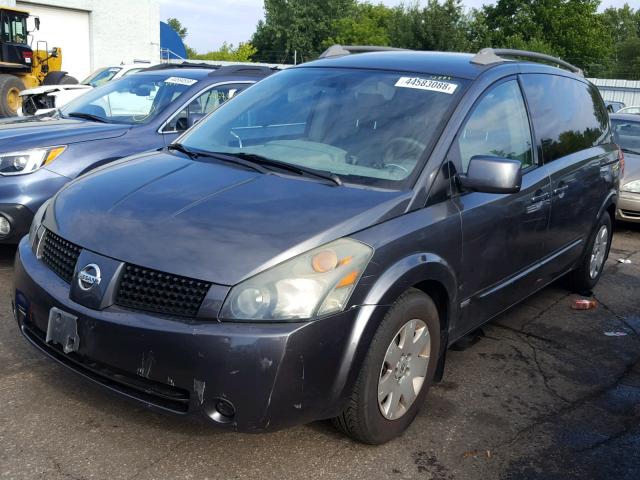 5N1BV28U66N107400 - 2006 NISSAN QUEST S GRAY photo 2