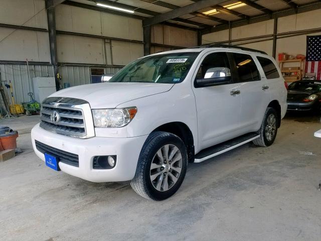 5TDKY5G16FS056740 - 2015 TOYOTA SEQUOIA LI WHITE photo 2