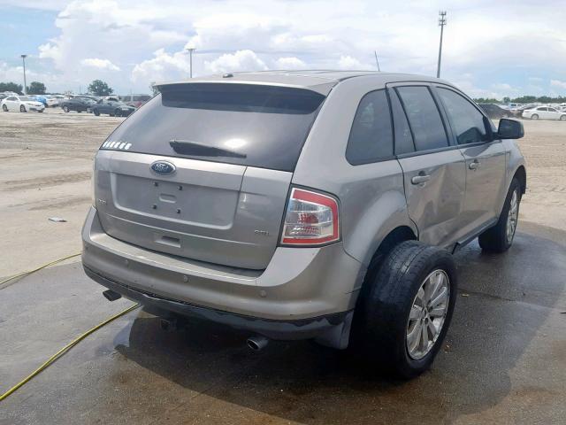 2FMDK38C68BA67428 - 2008 FORD EDGE SEL BEIGE photo 4