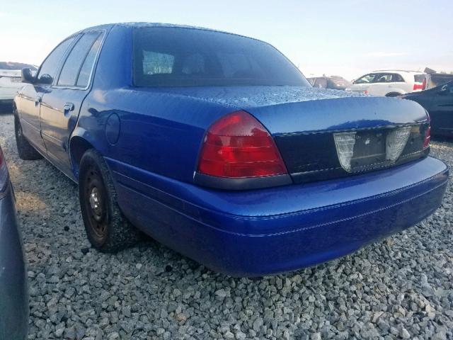 2FAFP71W63X202449 - 2003 FORD CROWN VICT BLUE photo 3