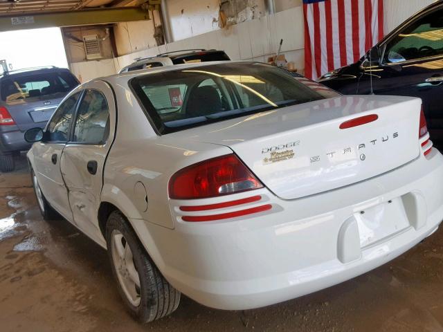 1B3EL36R34N367408 - 2004 DODGE STRATUS SE WHITE photo 3