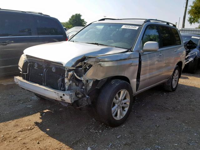 JTEDW21A760015909 - 2006 TOYOTA HIGHLANDER SILVER photo 2