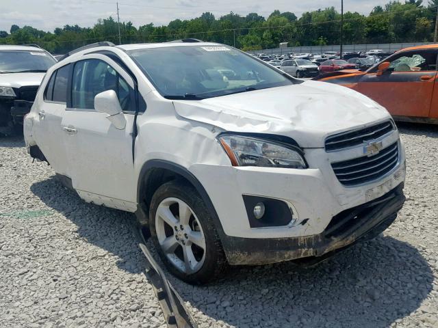 KL7CJRSB0GB596624 - 2016 CHEVROLET TRAX LTZ WHITE photo 1