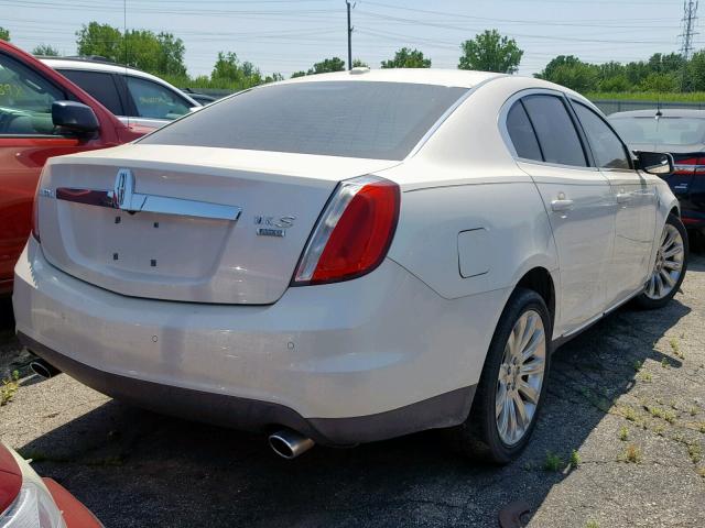 1LNHM94R49G616000 - 2009 LINCOLN MKS WHITE photo 4