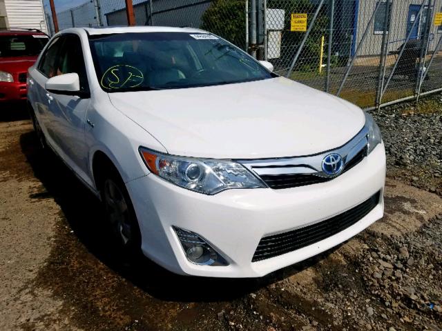 4T1BD1FK9CU032742 - 2012 TOYOTA CAMRY HYBR WHITE photo 1