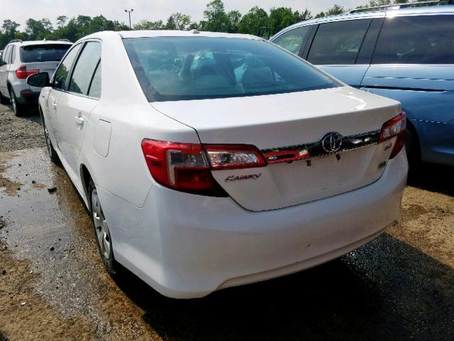 4T1BD1FK9CU032742 - 2012 TOYOTA CAMRY HYBR WHITE photo 3