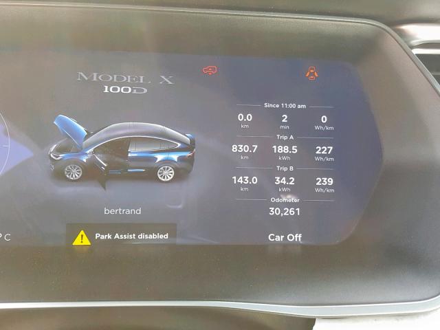 5YJXCDE22HF043811 - 2017 TESLA MODEL X BLUE photo 8