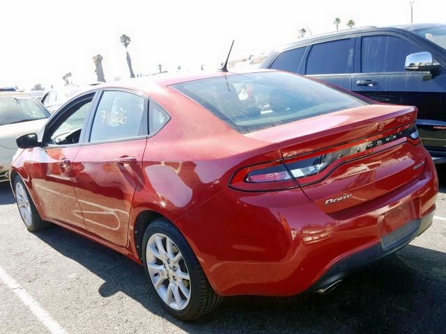 1C3CDFBA7DD123243 - 2013 DODGE DART SXT RED photo 3