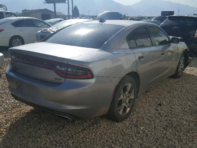 2C3CDXJG2GH206128 - 2016 DODGE CHARGER SX SILVER photo 4