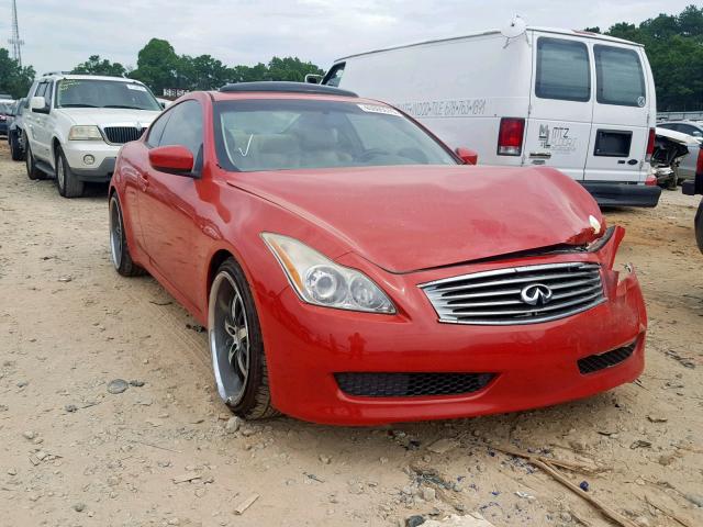 JNKCV64E48M103495 - 2008 INFINITI G37 BASE RED photo 1