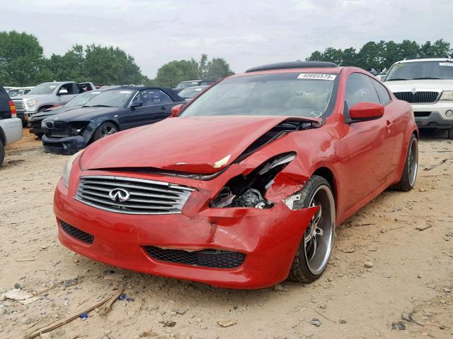 JNKCV64E48M103495 - 2008 INFINITI G37 BASE RED photo 2