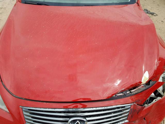 JNKCV64E48M103495 - 2008 INFINITI G37 BASE RED photo 7