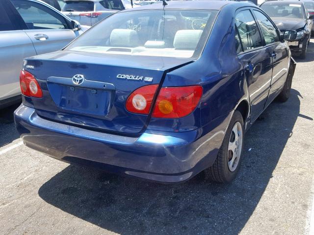 1NXBR32E57Z933108 - 2007 TOYOTA COROLLA CE BLUE photo 4