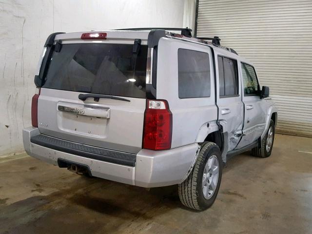 1J8HH58NX6C144695 - 2006 JEEP COMMANDER SILVER photo 4