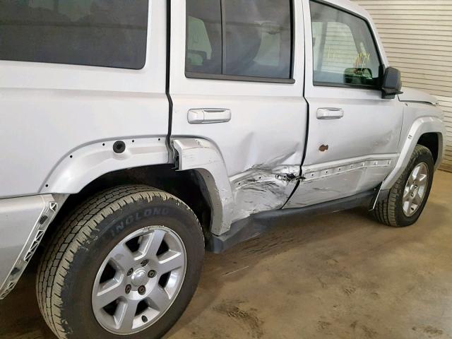 1J8HH58NX6C144695 - 2006 JEEP COMMANDER SILVER photo 9