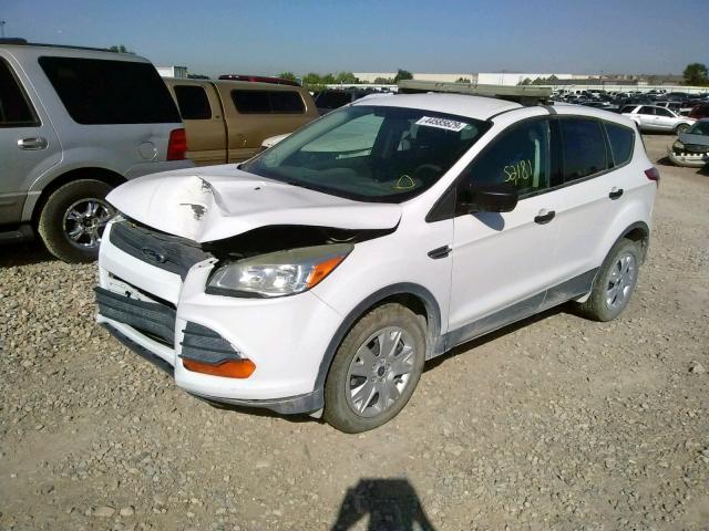 1FMCU0F79EUA86149 - 2014 FORD ESCAPE S WHITE photo 2