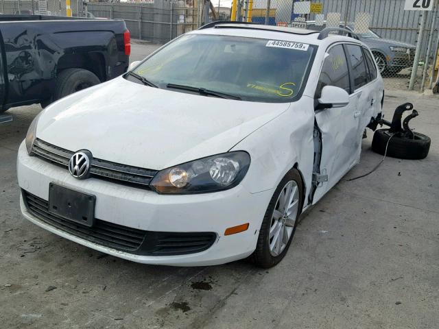 3VWPL7AJ7EM623297 - 2014 VOLKSWAGEN JETTA TDI WHITE photo 2