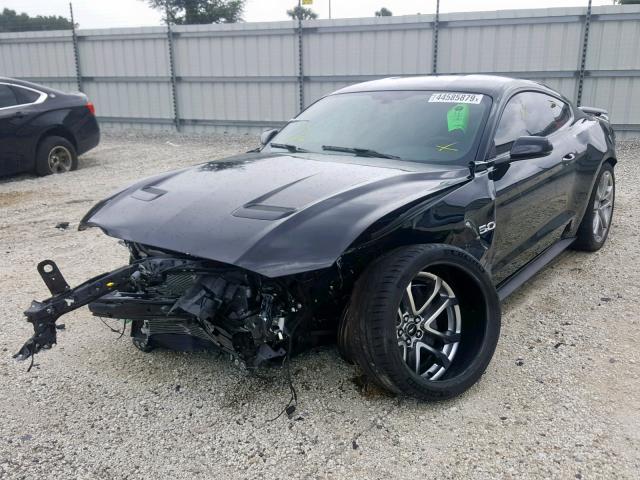 1FA6P8CF7K5122449 - 2019 FORD MUSTANG GT BLACK photo 2